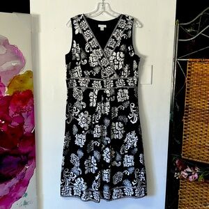 #074 💜 Charter Club | Wrap V Paisley Dress 💜